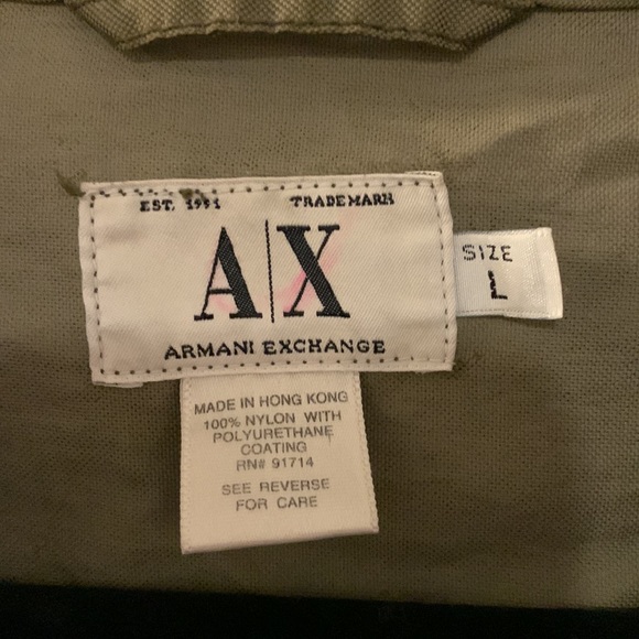 VGUC Armani Exchange green vest - Picture 2 of 7